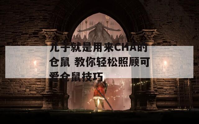 儿子就是用来CHA的仓鼠 教你轻松照顾可爱仓鼠技巧