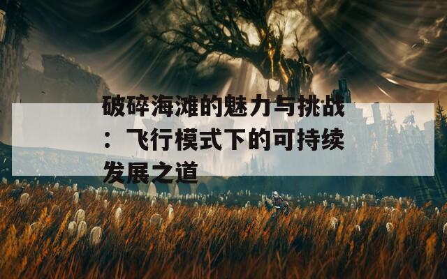 破碎海滩的魅力与挑战：飞行模式下的可持续发展之道
