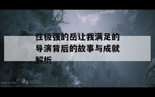 性极强的岳让我满足的导演背后的故事与成就解析