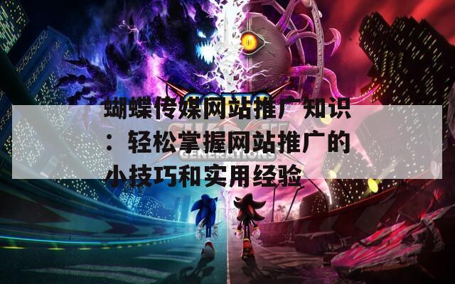 蝴蝶传媒网站推广知识：轻松掌握网站推广的小技巧和实用经验