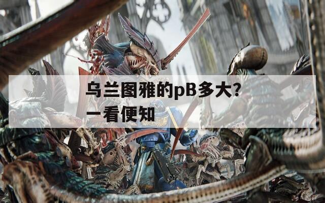 乌兰图雅的pB多大？一看便知