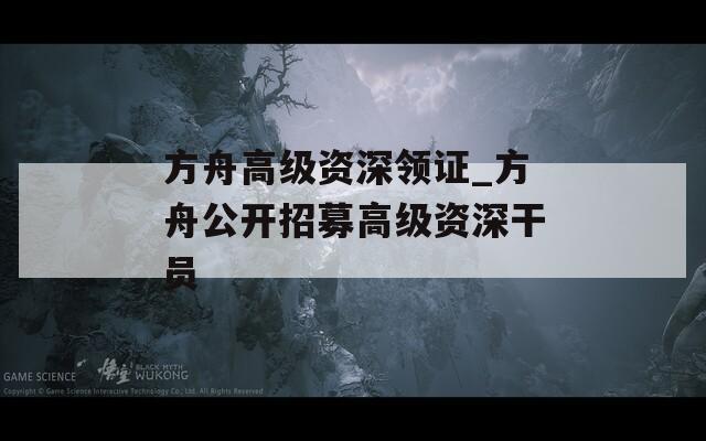 方舟高级资深领证_方舟公开招募高级资深干员