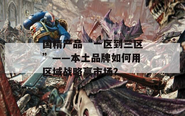国精产品“一区到三区”——本土品牌如何用区域战略赢市场？