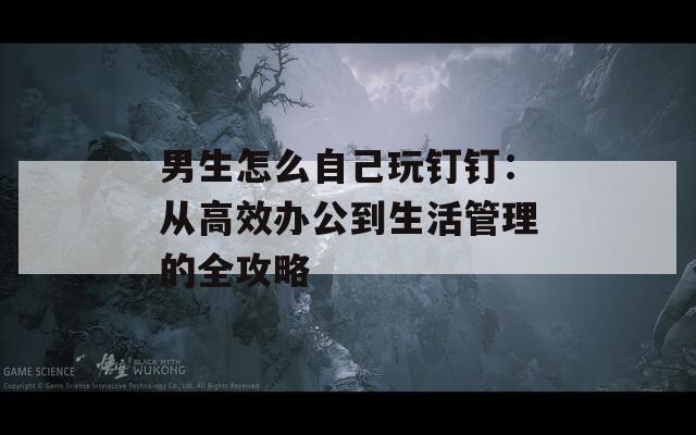 男生怎么自己玩钉钉：从高效办公到生活管理的全攻略