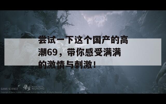 尝试一下这个国产的高潮69，带你感受满满的激情与刺激！