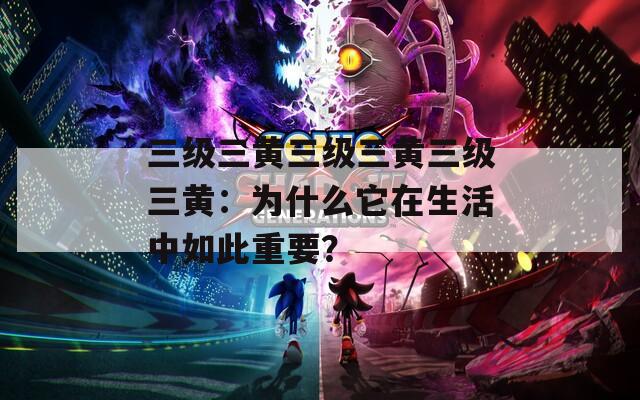 三级三黄三级三黄三级三黄：为什么它在生活中如此重要？