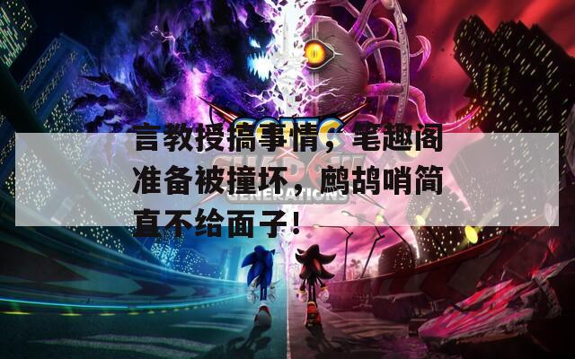 言教授搞事情，笔趣阁准备被撞坏，鹧鸪哨简直不给面子！
