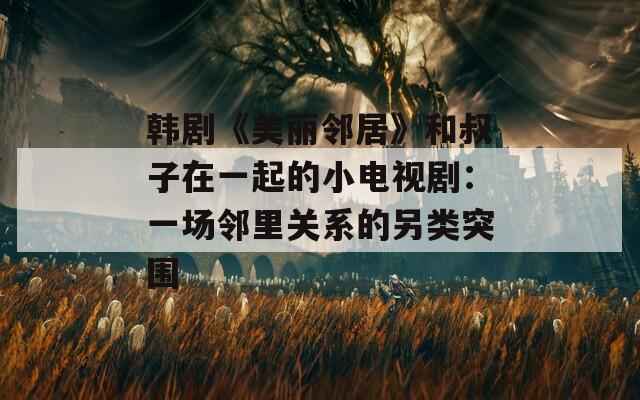 韩剧《美丽邻居》和叔子在一起的小电视剧：一场邻里关系的另类突围