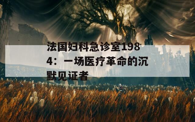 法国妇科急诊室1984：一场医疗革命的沉默见证者