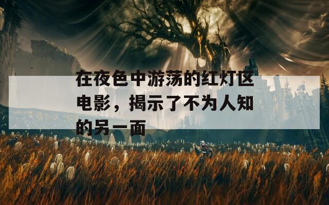 在夜色中游荡的红灯区电影，揭示了不为人知的另一面