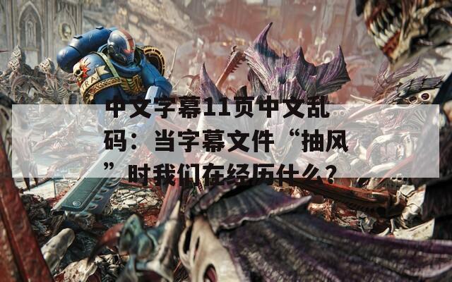 中文字幕11页中文乱码：当字幕文件“抽风”时我们在经历什么？