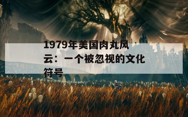 1979年美国肉丸风云：一个被忽视的文化符号