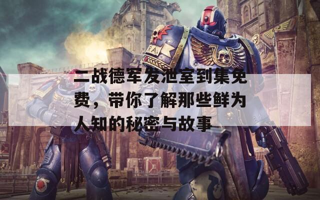 二战德军发泄室到集免费，带你了解那些鲜为人知的秘密与故事