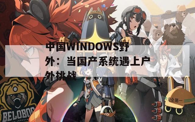 中国WINDOWS野外：当国产系统遇上户外挑战