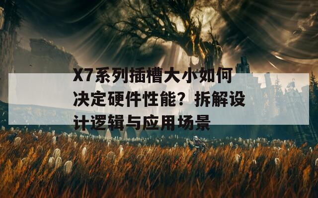 X7系列插槽大小如何决定硬件性能？拆解设计逻辑与应用场景
