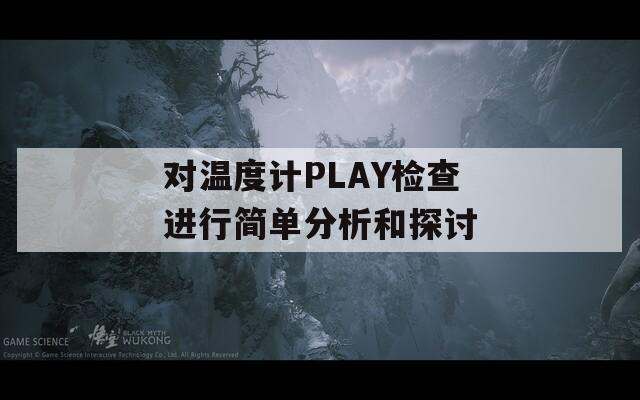 对温度计PLAY检查进行简单分析和探讨