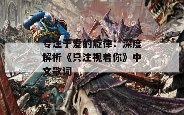 专注于爱的旋律：深度解析《只注视着你》中文歌词