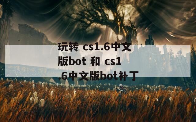 玩转 cs1.6中文版bot 和 cs1.6中文版bot补丁