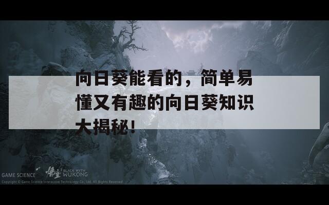 向日葵能看的，简单易懂又有趣的向日葵知识大揭秘！