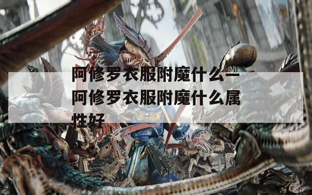阿修罗衣服附魔什么—阿修罗衣服附魔什么属性好