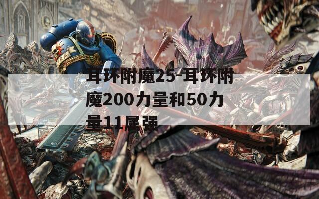 耳环附魔25-耳环附魔200力量和50力量11属强