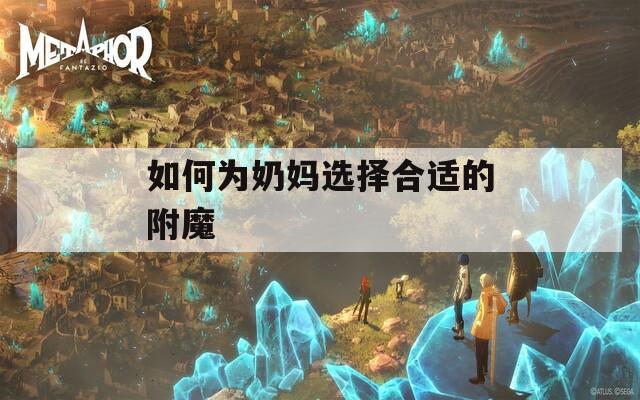 如何为奶妈选择合适的附魔