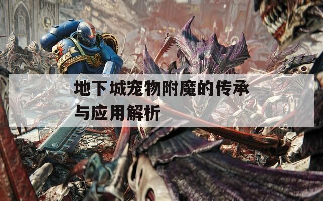 地下城宠物附魔的传承与应用解析