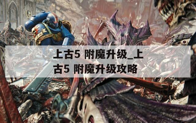 上古5 附魔升级_上古5 附魔升级攻略