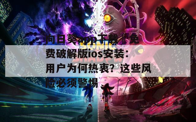 向日葵app下载汅免费破解版ios安装：用户为何热衷？这些风险必须警惕