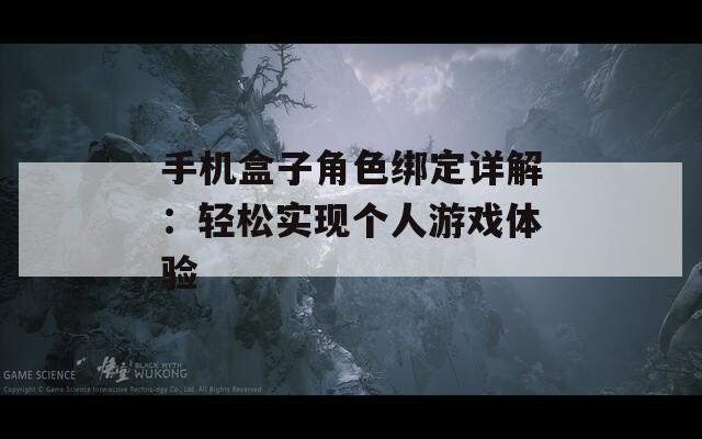 手机盒子角色绑定详解：轻松实现个人游戏体验