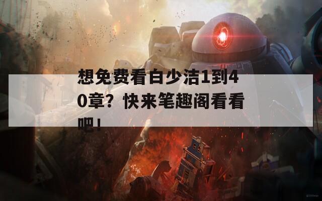 想免费看白少洁1到40章？快来笔趣阁看看吧！