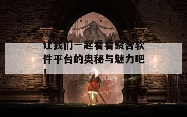 让我们一起看看聚合软件平台的奥秘与魅力吧！