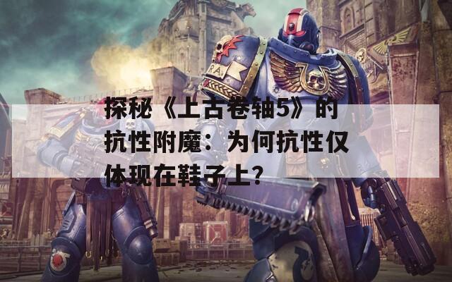 探秘《上古卷轴5》的抗性附魔：为何抗性仅体现在鞋子上？