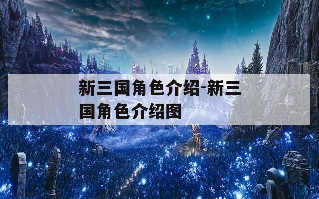 新三国角色介绍-新三国角色介绍图
